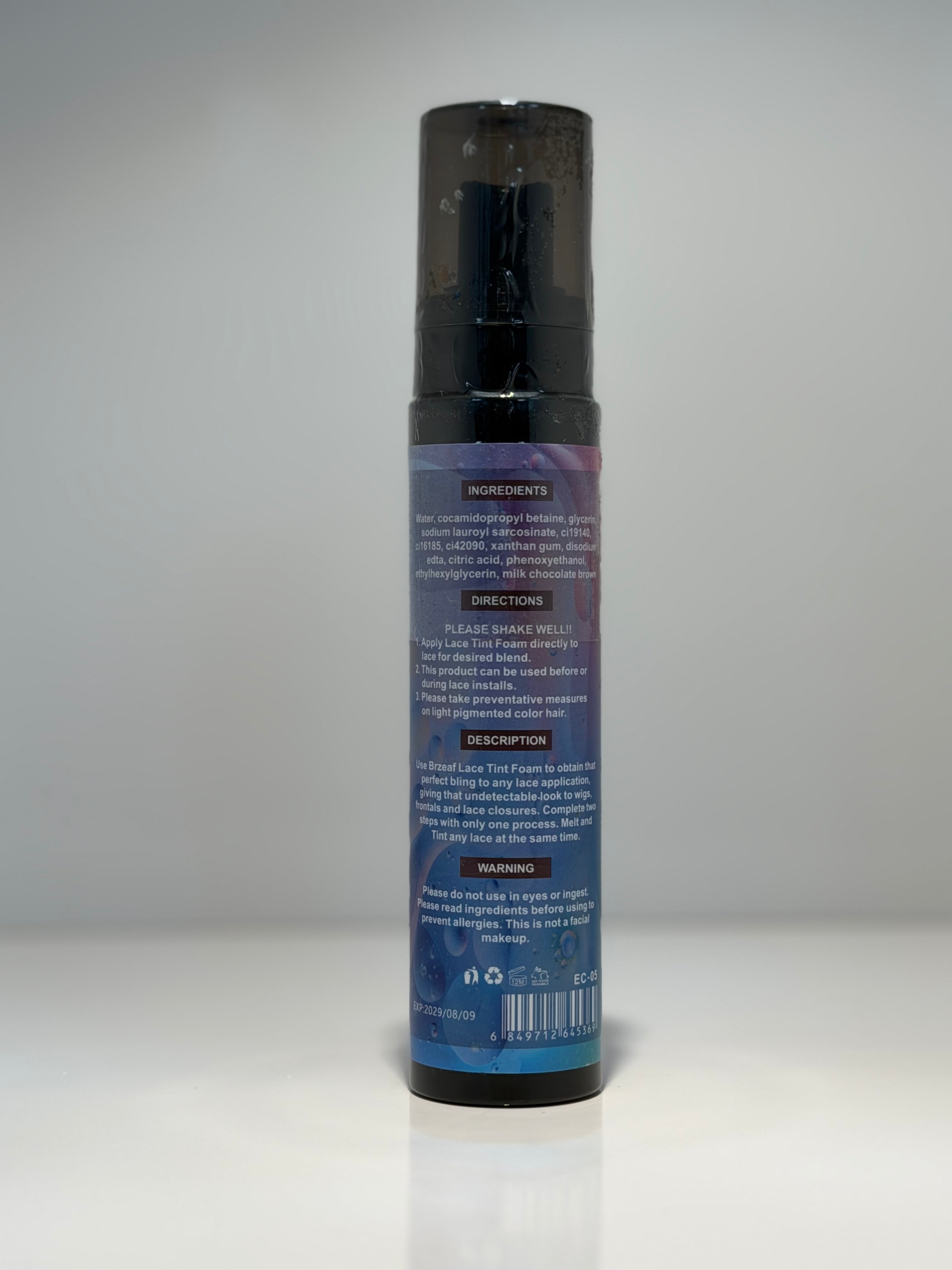 Spray colorant pour perruques Lace Tint Spray 100ml - Retouche racines - Brun foncé